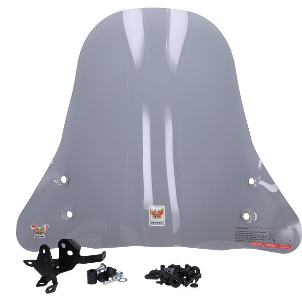 Windscherm Isotta met Bevestigingsset Hoog Smoke PIAGGIO1+ (One)=op=op