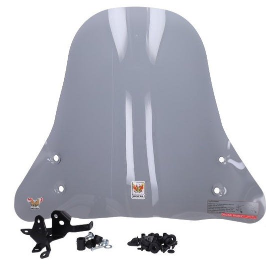 Windscherm Isotta met Bevestigingsset Hoog Smoke PIAGGIO1+ (One)=op=op