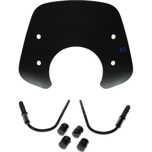 Windscherm Regia met Bevestigingsset Laag EURO-5 (Made In EU) Mat Zwart Gts 125cc, Gts 250cc, Gts 300 HPE