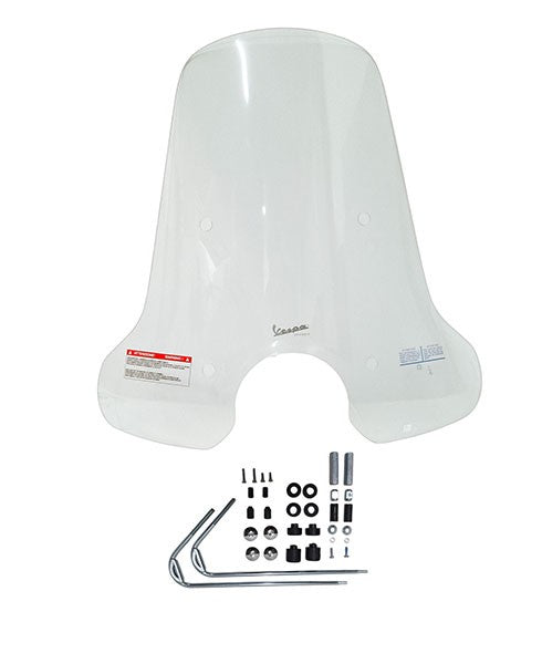 Windscherm Piaggio Origineel met Bevestigingsset Hoog 2019-2022 Helder Gts 125cc, Gts 250cc, Gts 300 1B006338