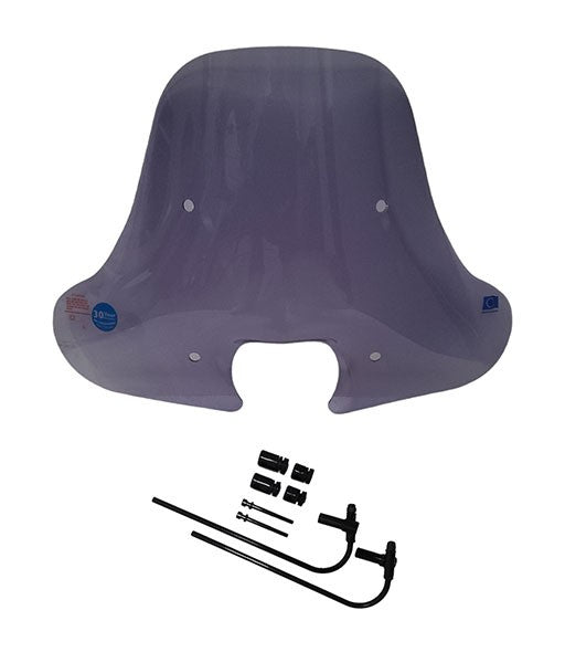 Windscherm Regia (Made In EU) Half Hoog Smoke Piaggio, Zip