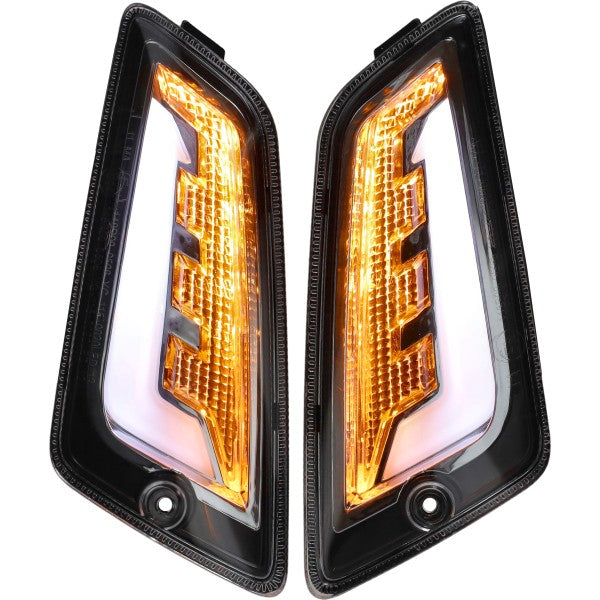 Knipperlichtset POWER1 LED EURO-4 E-Mark Tub EVO-2 Light Smoke voor Gts 125 - 300 2014-2022
