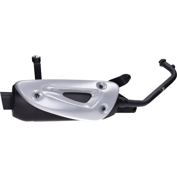 Uitlaat Tecno EURO-4 Straight (Made In EU) Zwart Fiddle 2 4T