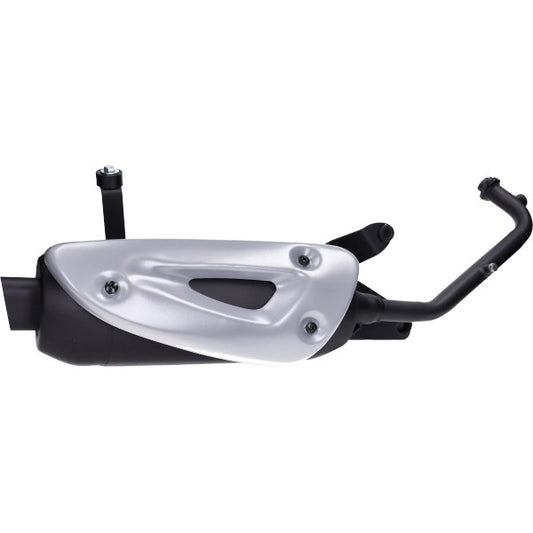 Uitlaat Tecno EURO-4 Straight (Made In EU) Zwart Fiddle 2 4T