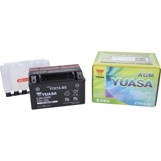 Accu SYM Origineel Yuasa YTX7A-BS – Django / Kisbee / Peugeot 4T / SYM 4T / Speedfight 4 / Tweet