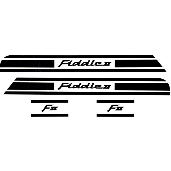 Stickerset SYM Origineel Achter Zwart Fiddle 2 STICKERSET-F2-BLACK