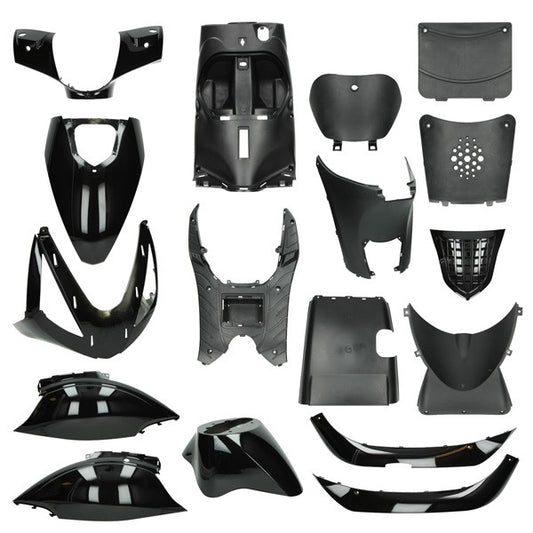 Plaatwerkset (China Scooter Model Zip) Agm SP50 Btc Streetline Zwart 17-DELIG