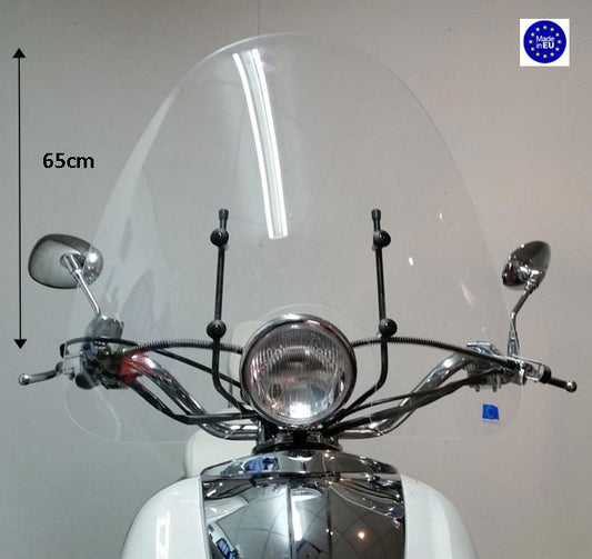 Windscherm Regia met Bevestigingsset Hoog (Made In EU) Breed 65cm Helder Agm, Cello/allo, China Retro/torino, Mojito, Palermo