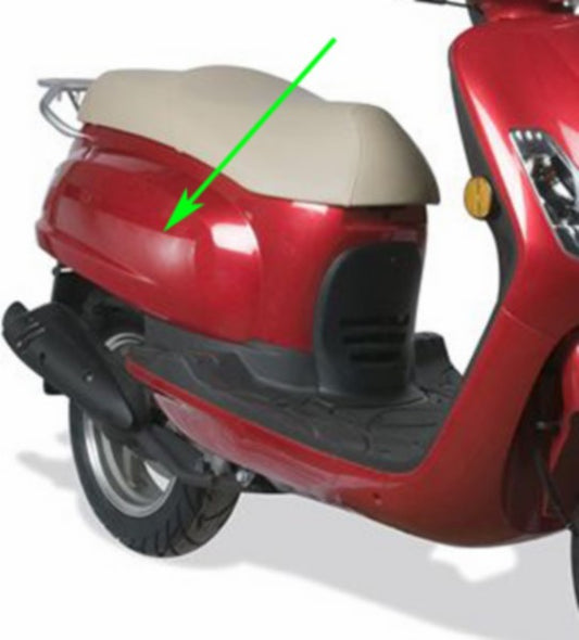 Zijscherm SYM Origineel Rechts Rood Fiddle, Fiddle 2 83500-ALA-000-RD=OP=OP