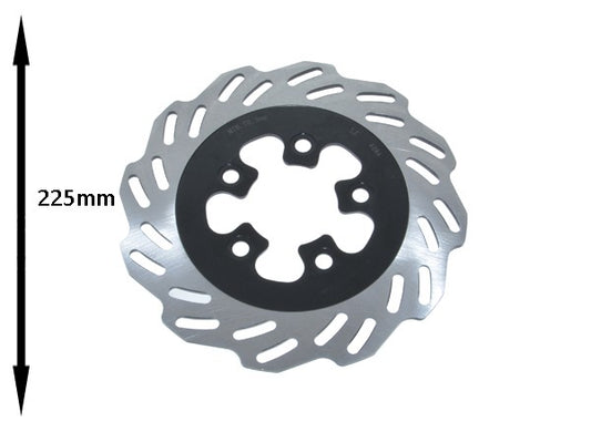 Remschijf SYM Origineel Wave 5-GAATS Voor/achter 225mm Symphony Sr 45121-ATE-000