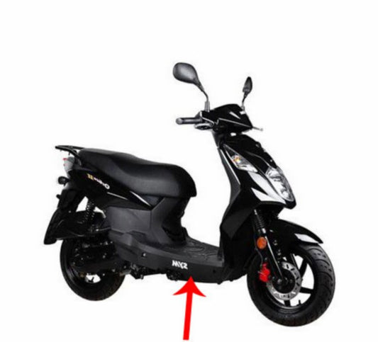 Onderspoiler SYM Zwart Orbit 2, Xpro