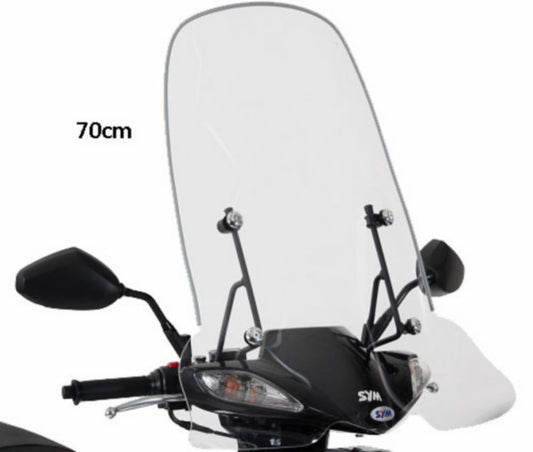 Windscherm SYM Origineel met Bevestigingsset Hoog 70cm Helder JET4-4T, Symphony Sr SY530-ATA-00L