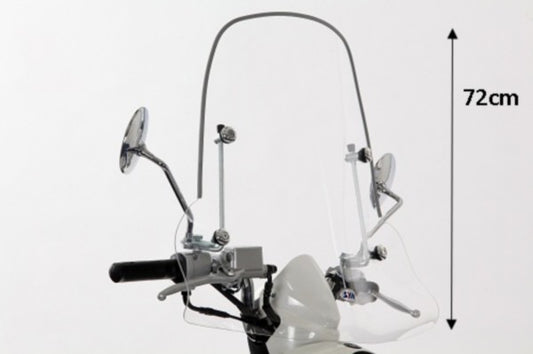Windscherm SYM Origineel met Bevestigingsset Hoog 72cm Helder Mio SY530-A7A-00L