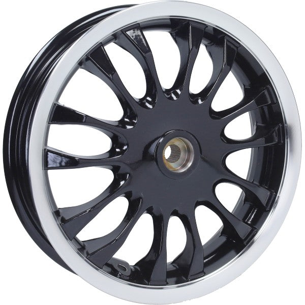 Achterwiel Piaggio Origineel EURO2 110mm Trommel 300X12 Zwart/chroom Zip, Sprint 2T 1C001673