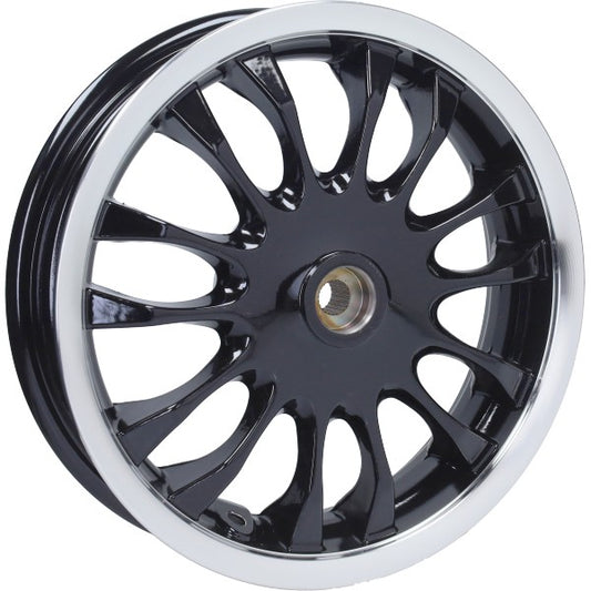 Achterwiel Piaggio Origineel EURO2 110mm Trommel 300X12 Zwart/chroom Zip, Sprint 2T 1C001673