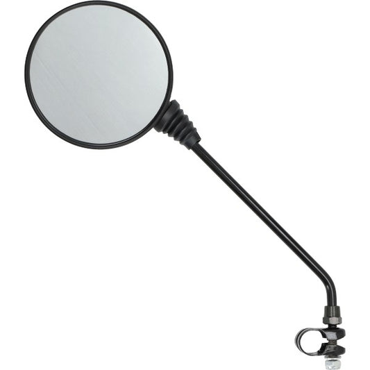 Spiegel Universeel Rond Draad/klem Zwart Bromfiets Vespa