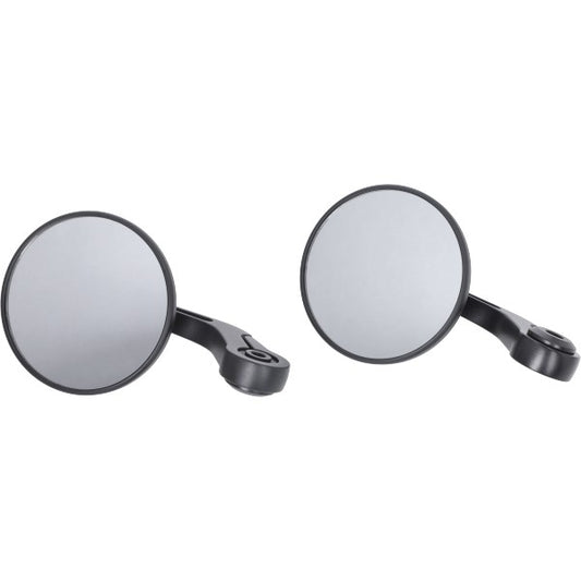 Spiegelset Piaggio Origineel EURO-5+ Officina 8 (Bar-end) Zwart Gts 310, Gtv 310, Primavera, Sprint 1C008303