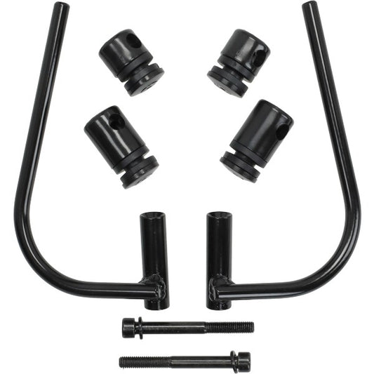 Bevestigingset Piaggio Zip Regia windscherm laag model zwart
