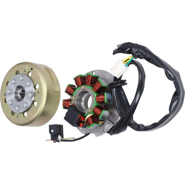 Ontsteking+vliegwiel Fast-arrow Origineel Model Skipper 125cc, Sr 125/150, Typhoon 125cc
