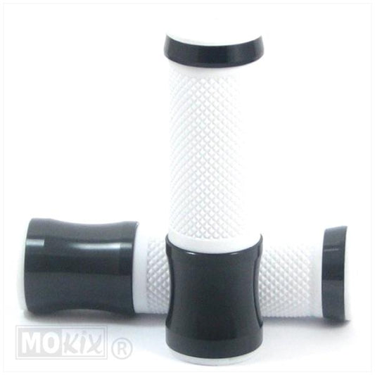 Handvatset voor Piaggio Zip / Vespa / Universeel zwart / Wit