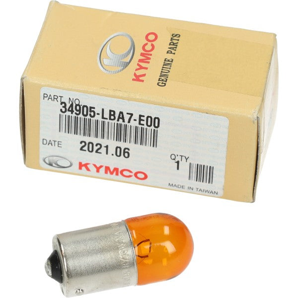 Lamp 12v Kymco Origineel 10w BAU15 Oranje 1PCS Sco Kymco 4T 34905-LBA7-E00