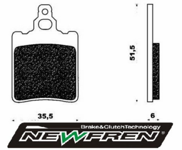 Remblokset Newfren Achter Gpr, AF1, Rs Ot, RS1999, Rx, Tuareg FD0048