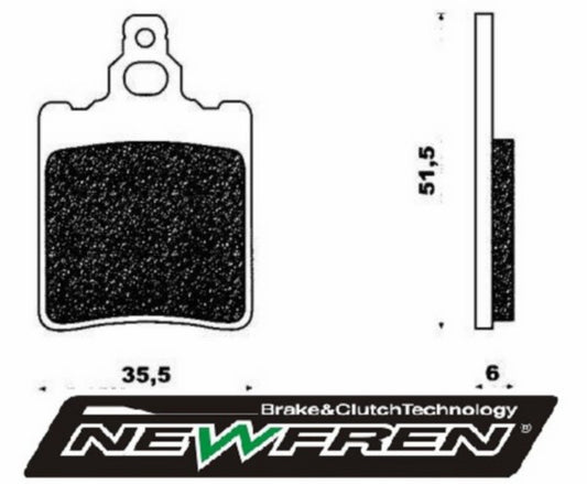 Remblokset Newfren Achter Gpr, AF1, Rs Ot, RS1999, Rx, Tuareg FD0048