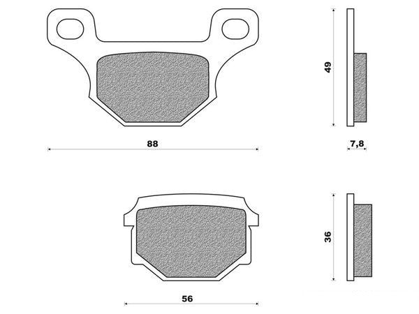 Remblokset Newfren 507, Gpr, Rieju, RS2, RS50 FD0077