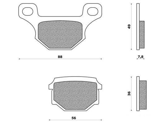 Remblokset Newfren 507, Gpr, Rieju, RS2, RS50 FD0077