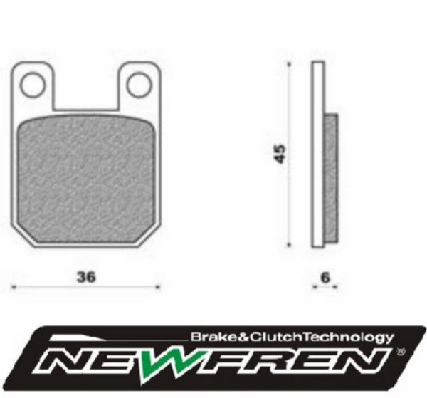 Remblokset Newfren Model Ajp Dragster, Gpr, Hunter, Katana, Ludix, Predator, Rx, Speedfight FD0094
