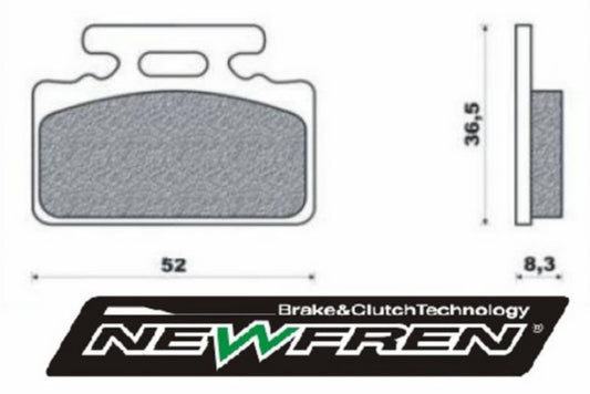 Remblokset Newfren voor Agm Goccia GEV1000, Mio, Tonik, Yup FD0139