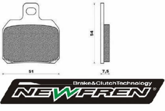 Remblokset Newfren Beverly 500cc, GPR2004, Nexus 500cc, Rieju, Rs, Speedfight 3, X9 FD0256