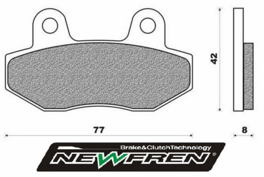 Remblokset Newfren voor Agm VX50, China Lx/napoli, Gts Toscana, Mbx, Nsr, Speedfight 3, VX50 FD0358