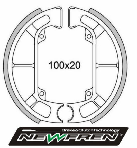 Remsegmentset Newfren (Klein) Free, Nrg, Ntt, Quartz, Sfera, Typhoon, Zip Ot GF0252