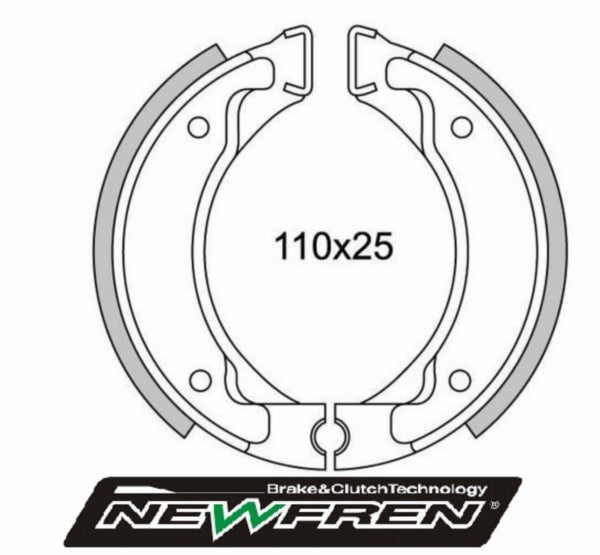 Remsegmentset Newfren Bws, Mbk Booster, Bw, Bw Bump, Bw Next, Bw Spy GF1187