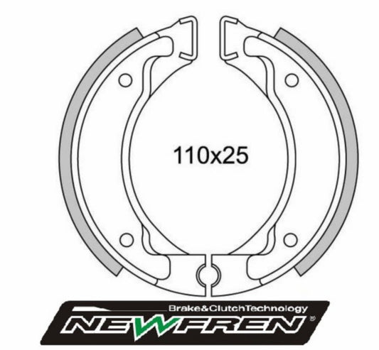 Remsegmentset Newfren Bws, Mbk Booster, Bw, Bw Bump, Bw Next, Bw Spy GF1187