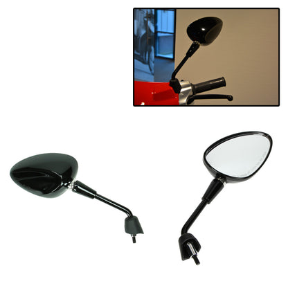 Spiegelset Kort Model Origineel E-Keur Zwart Glans – Vespa Sprint