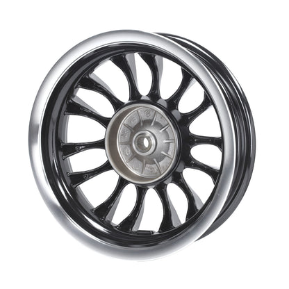 Achterwiel Piaggio Origineel 1C001673 – Zip / Sprint 2T Euro 2 110mm Trommel 3.00x12 Zwart/Chroom