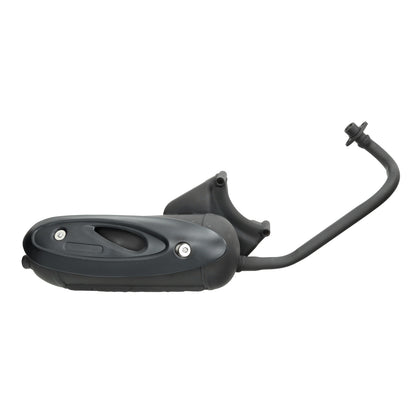 uitlaat origineel model piaggio euro-2 zwart centro 4t, fly 4t, liberty 4t, sportcity, zip 4t