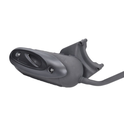 uitlaat origineel model piaggio euro-2 zwart centro 4t, fly 4t, liberty 4t, sportcity, zip 4t