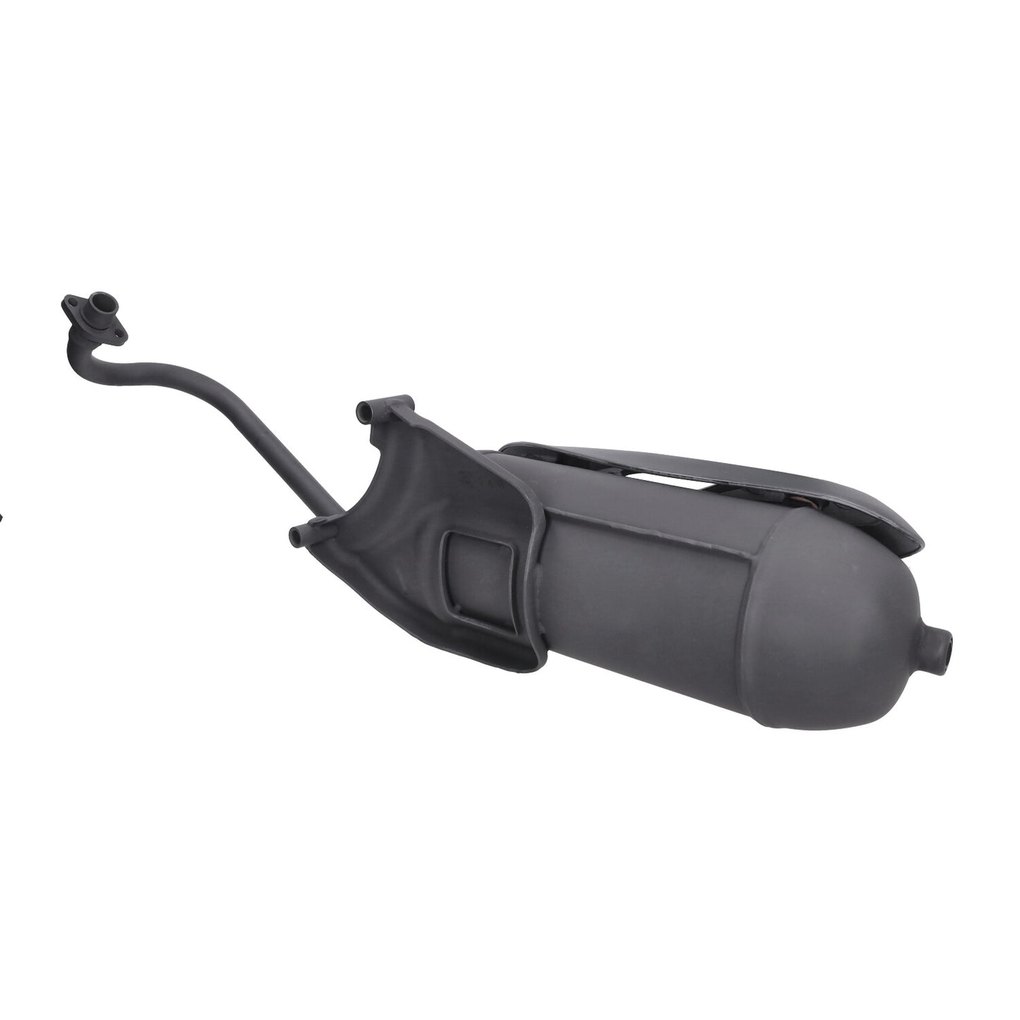 uitlaat origineel model piaggio euro-2 zwart centro 4t, fly 4t, liberty 4t, sportcity, zip 4t