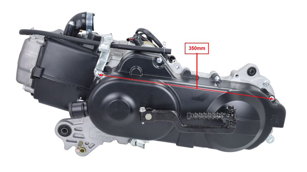 Motorblok Compleet 10 inch Lange As – China 4T / GY6 2 Schokbrekers