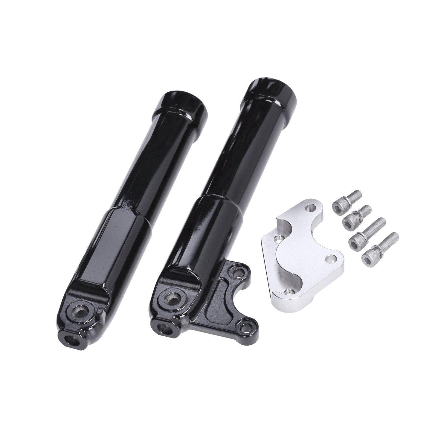 Overmaat Velgenset 11/12 Inch Fast Arrow Mat Zwart – Piaggio Zip (Incl. Verhoogde Voorvork)