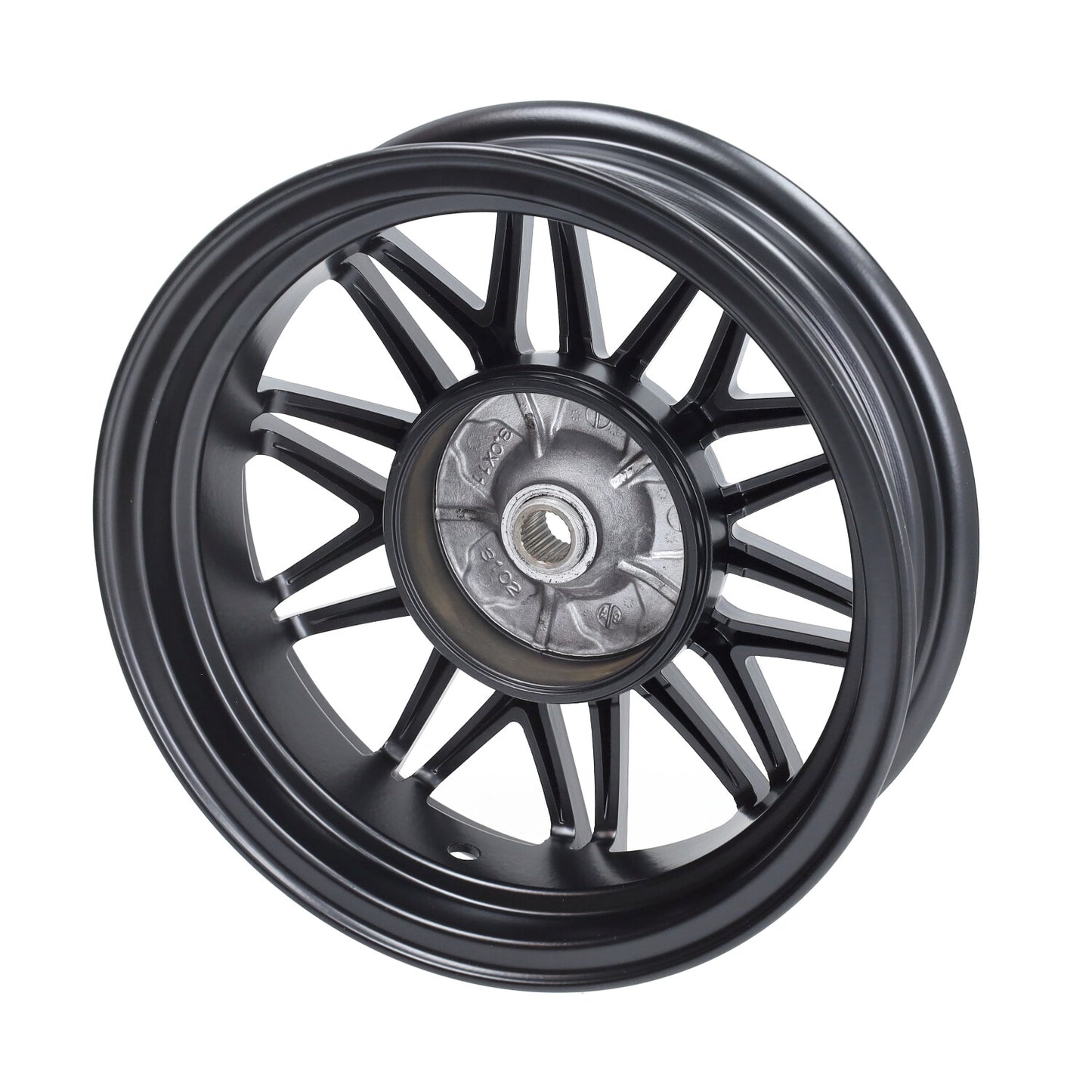 Overmaat Velgenset 11/12 Inch Fast Arrow Mat Zwart – Piaggio Zip (Incl. Verhoogde Voorvork)