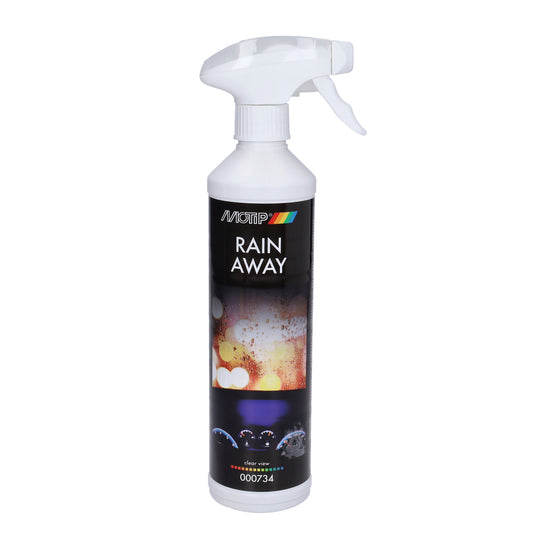 onderhoudsmiddel motip vizier/windscherm waterafstoten rain away 500mL fles 000734