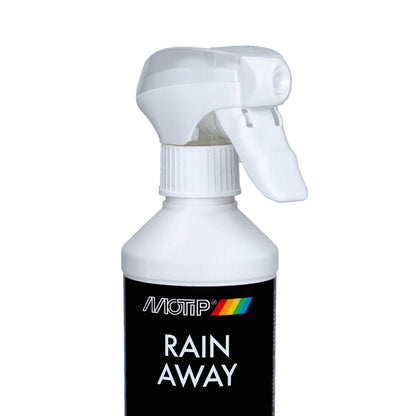onderhoudsmiddel motip vizier/windscherm waterafstoten rain away 500mL fles 000734
