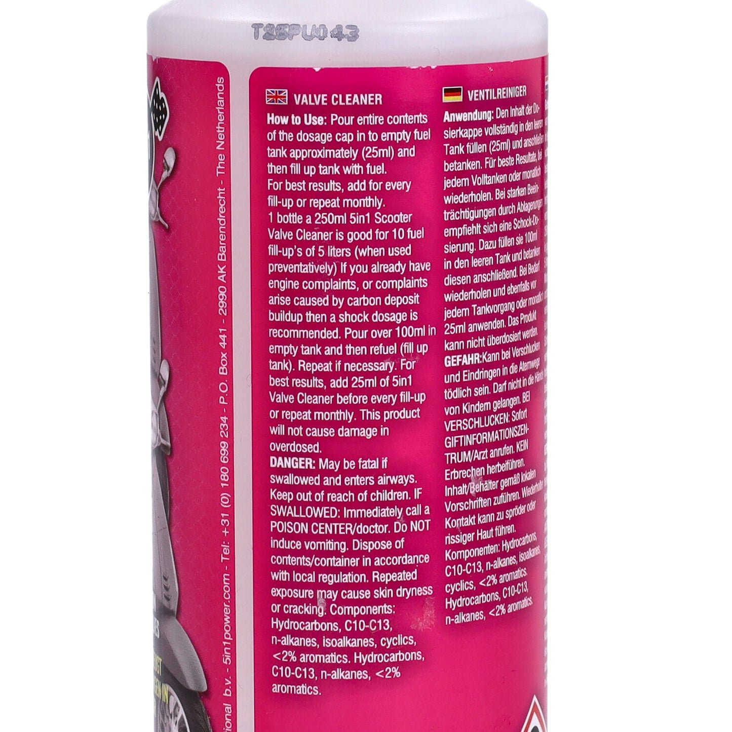 Kleppen/injectiereiniger 5in1 250 ml