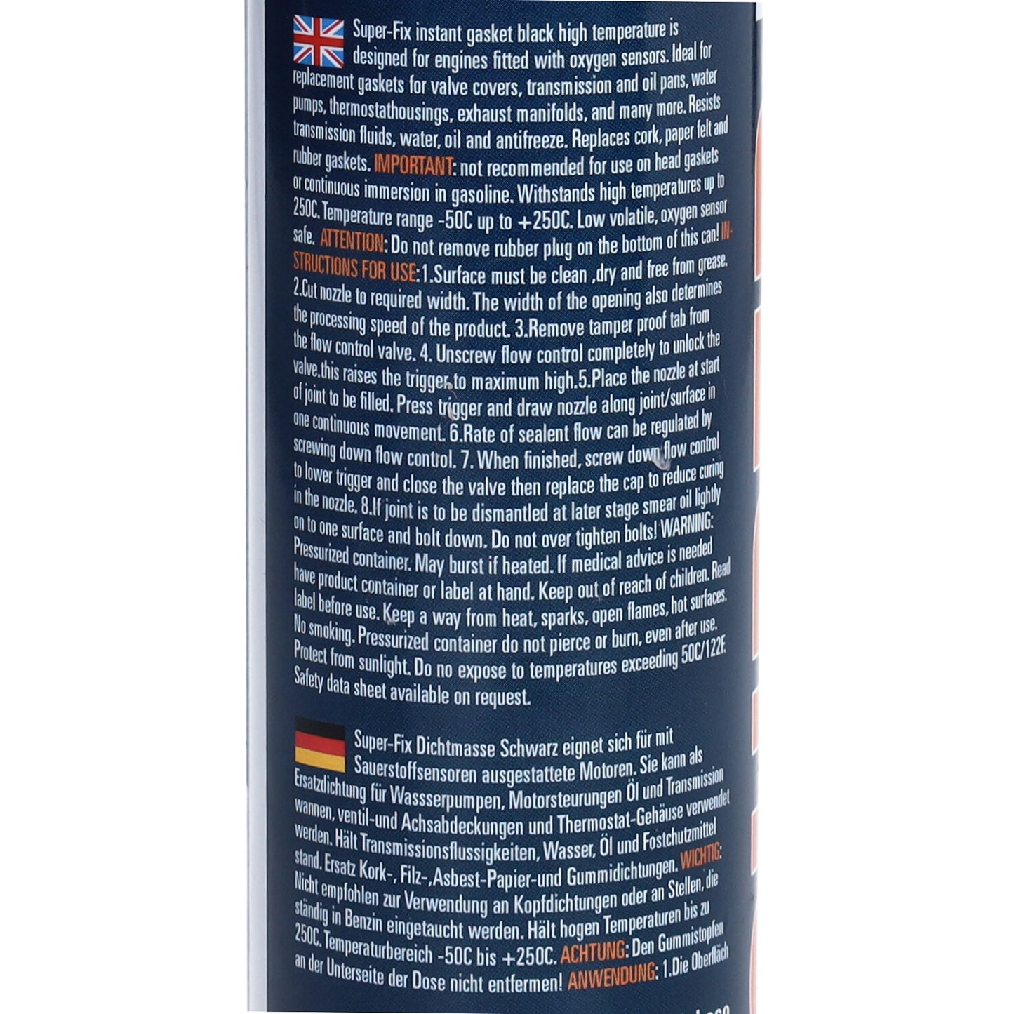 Pakking Super-Fix vloeibaar 200mL – Zwart – 1610001