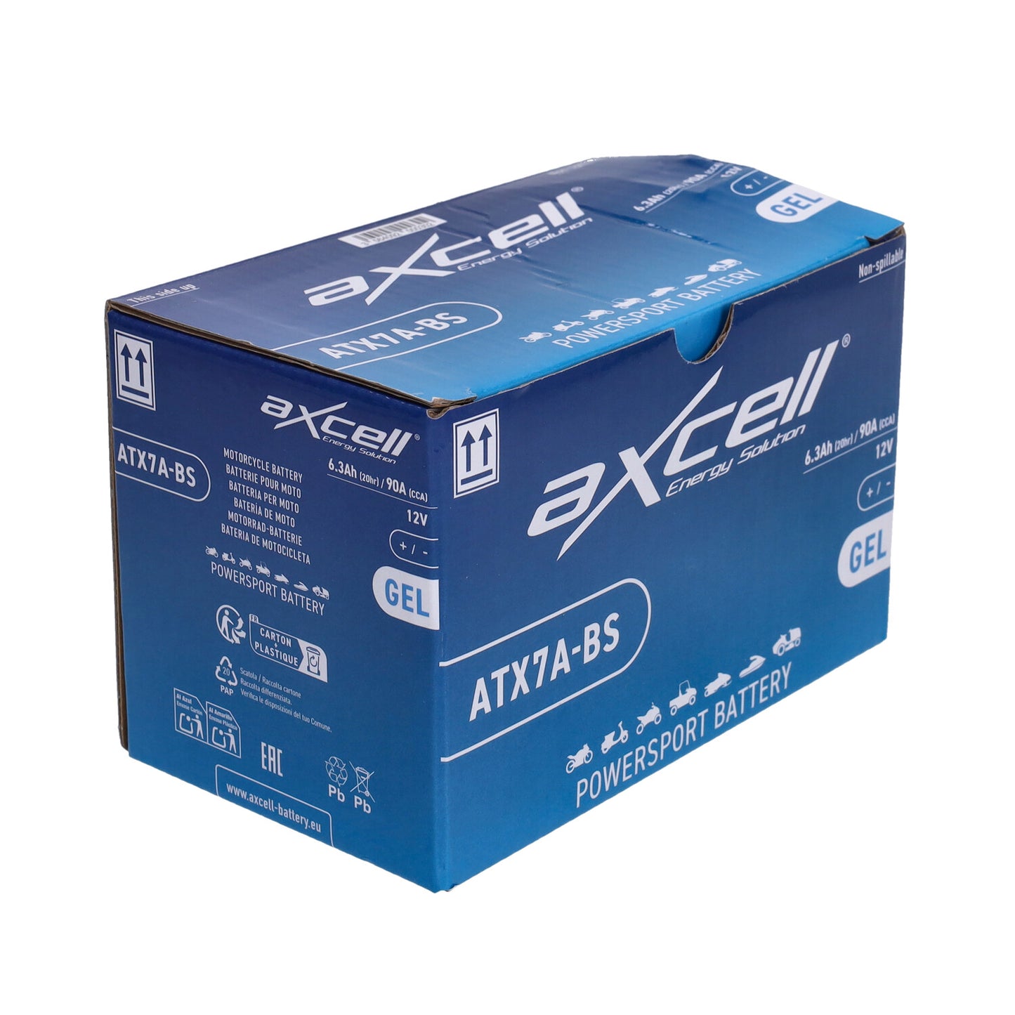 YTX7A-BS / ATX7A-BS Axcell Accu 12V – Peugeot / Kymco / China / SYM 4T