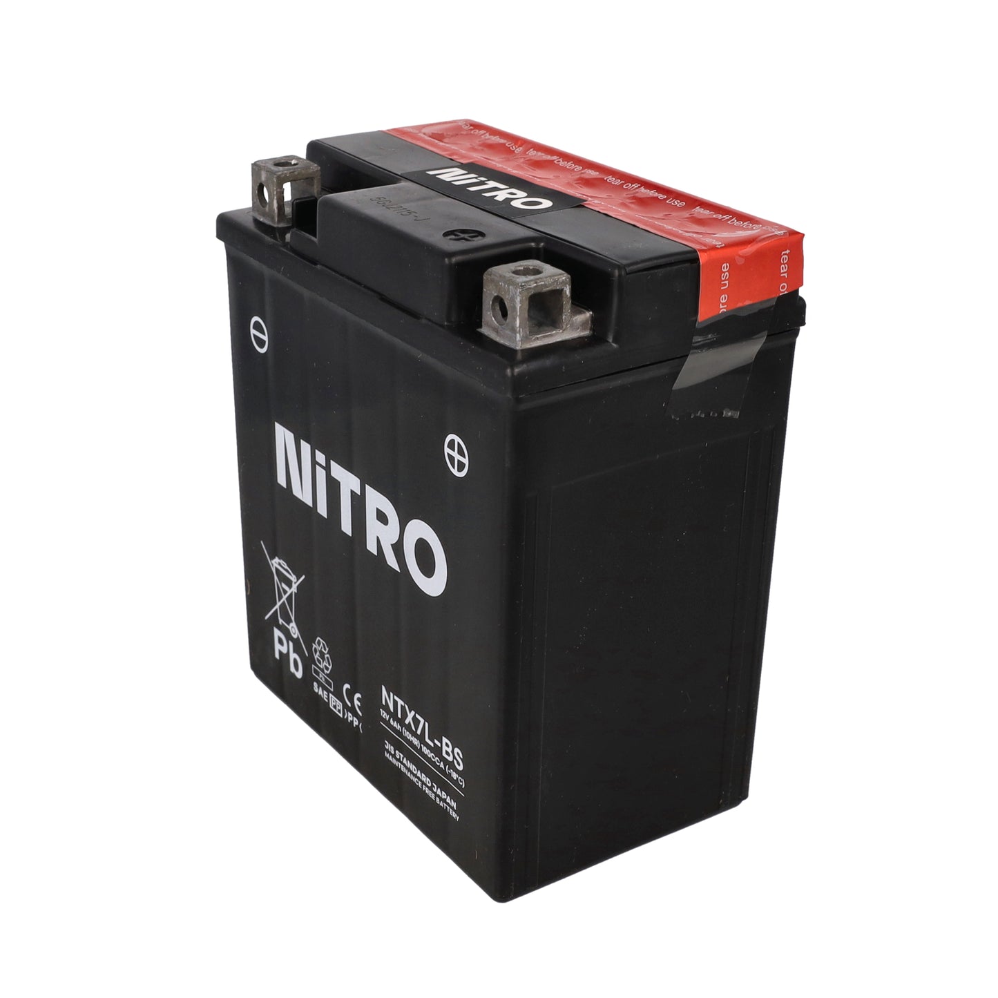 Accu Nitro NTX7L-BS / YTX7L-BS – 12V 6Ah Vespa Sprint / Zip (iGet / 4T 3V)